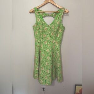 Lilly Pulitzer Women’s Frega Green Pique Lace Dress Size 8 Fairycode